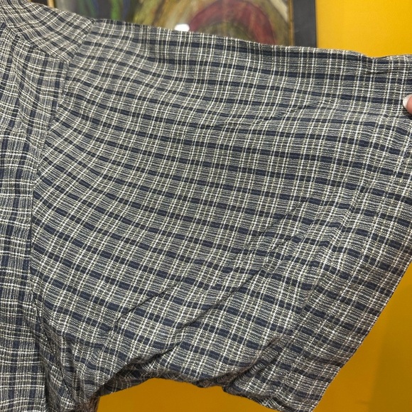 Columbia Sportswear Company Men’s Woven Blue Gray Short Sleeve Button Down Shirt - Picture 15 of 16